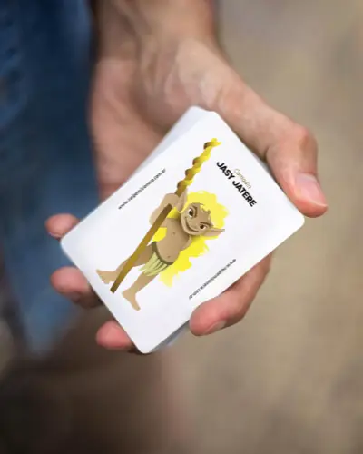 Mano de cartas con el comodín Jasy Jateré